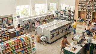 【進化するコインランドリー】カフェ・ジム・図書館併設！？家事の時間を「最高の自分時間」に変える最新スポット特集